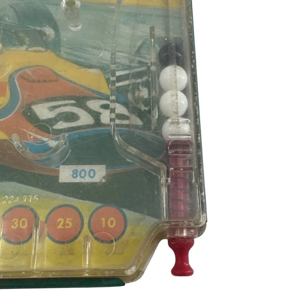 Pinball Game Handheld Wolverine Toy Company Vintage Metal Auto‎ Race Works